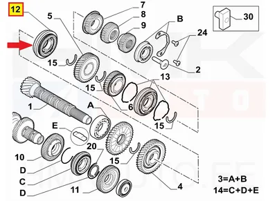 Sünkronisaator 1-2 käik OEM Berlingo,Jumpy/Partner,Expert ML6C 2021- - PSA  1682770380 - OE - 100% Genuine Part