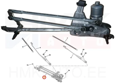 Tringlerie d'essuie-glace avec moteur OEM Peugeot 308 2015- - PSA  9810327980 - OE - 100% Genuine Part