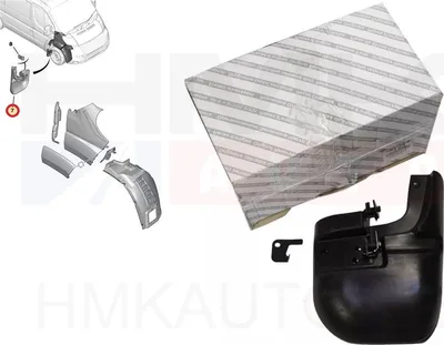 Roiskeläppä etu oikea OEM Jumper/Boxer/Ducato 2006- 16" Heavy (lokasuoja muovikaarella) - FIAT 735450603 - OE - 100% Genuine Part
