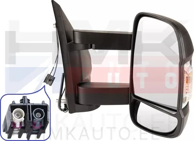 Küljepeegel parem elektriline Jumper/Boxer/Ducato MCA 2024- (pikk jalg, antenniga, W16W) - 7850979AG - OEM (no box)