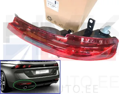 Sumuvalo, takana vasen OEM Peugeot 508 2018- - PSA  9813836580 - OE - 100% Genuine Part