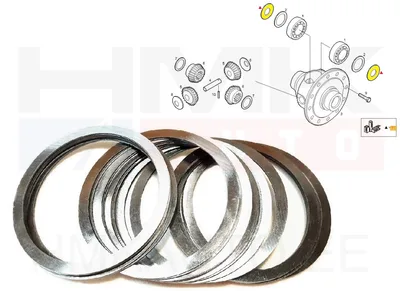 Reguleerseibide komplekt diferentsiaal OEM Iveco Daily 82x94,5 (1,00-1,95mm) - IVEC  7165065 - OE - 100% Genuine Part