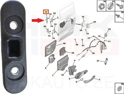 Liugukse suunaja pesa ülemine OEM Berlingo/Rifter 2018- - PSA  9817825780 - OE - 100% Genuine Part