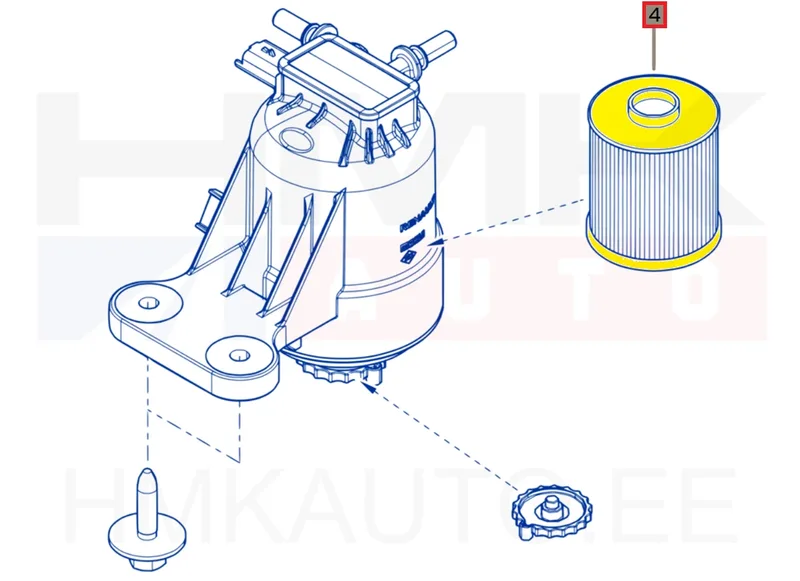 Kütusefilter OEM Renault Clio V / Kangoo III / Captur II 1,5BlueDCi 2019- - REN 164033052R - OE - 100% Genuine Part