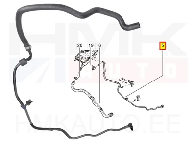 Paisupaagi ülevoolu toru OEM Renault Scenic IV 1,6dCi 2016- - REN 217417469R - OE - 100% Genuine Part