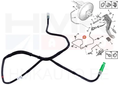 Sidurisilindri toru OEM Jumper/Boxer/Ducato 06- - PSA  1623859680 - OE - 100% Genuine Part