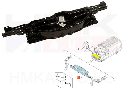 Esipaneeli ühendustala ülemine OEM Jumper/Boxer/Ducato 2014- - PSA  1698134780 - OE - 100% Genuine Part