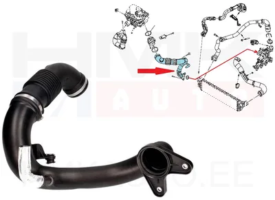 Õhufiltri toru OEM Renault Master 2014- - REN  165763705R - OE - 100% Genuine Part