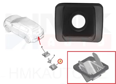 Tagurduskaamera kate OEM Citroen C5 Aircross / Peugeot 3008,5008 - PSA 98138191XT - OE - 100% Genuine Part