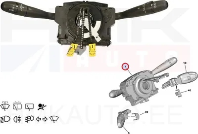 Steering column switch Peugeot Partner/206, Citroen Berlingo - SID 430034