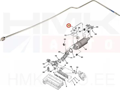 Трубка датчика давления выхлопных газов OEM Jumper/Boxer/Ducato 3,0HDi 2011- - FIAT  1371841080 - OE - 100% Genuine Part