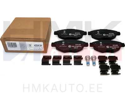 Brake pad set front OEM Citroen Berlingo, C3, C4, Xsara/Peugeot Partner, 1007, 206, 207, 307 - PSA 425489 - OE - 100% Genuine Part