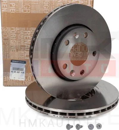 Jarrulevysarja, etu-akseli (2 kpl.) OEM Renault Captur II,Megane III,Laguna III,Fluence / Dacia Dokker,Duster 280/24mm - REN 402069741R - OE - 100% Genuine Part