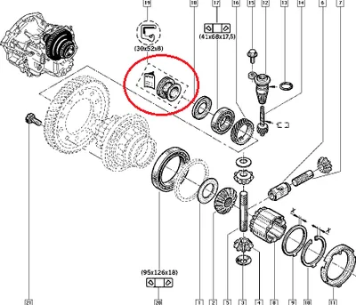 Veovõlli tihend parem OEM Renault PK5/PK6/PF6 - REN 7701474122 - OE - 100% Genuine Part