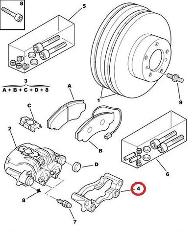 Pidurisadula raam (kelk) tagumine OEM Jumper/Boxer/Ducato 94-06 - PSA  4404E9 - OE - 100% Genuine Part