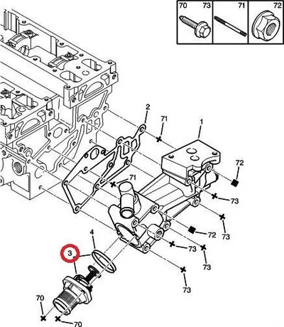 Termostaat OEM Citroen/Peugeot - PSA  1336Q1 - OE - 100% Genuine Part