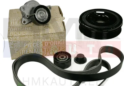 Mitmikkiilrihma komplekt koos väntvõlli rihmarattaga OEM Renault 2,0DCi AC+ - REN  7701477344 - OE - 100% Genuine Part
