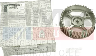 Nukkvõlli rihmaratas OEM Renault mootorid K4M/K4J/F4P/F4R - REN 7701471374 - OE - 100% Genuine Part