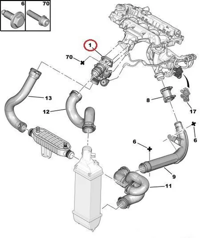 Boîtier de papillon OEM PSA - PSA  0345A8 - OE - 100% Genuine Part