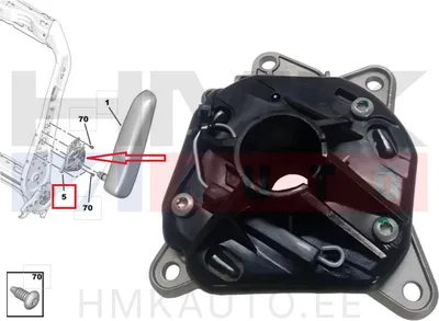 Käetoe kinnitusmehhanism vasak OEM Citroen Jumpy/Peugeot Expert 2016-  >>9813811480 - PSA  1610186580 - OE - 100% Genuine Part