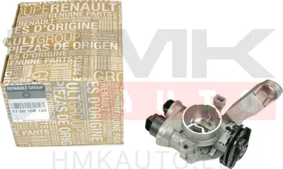 Boîtier de papillon OEM Renault 1,2 8V D7F(avec valve de ralenti et capteur de température ) - REN  7700108120 - OE - 100% Genuine Part